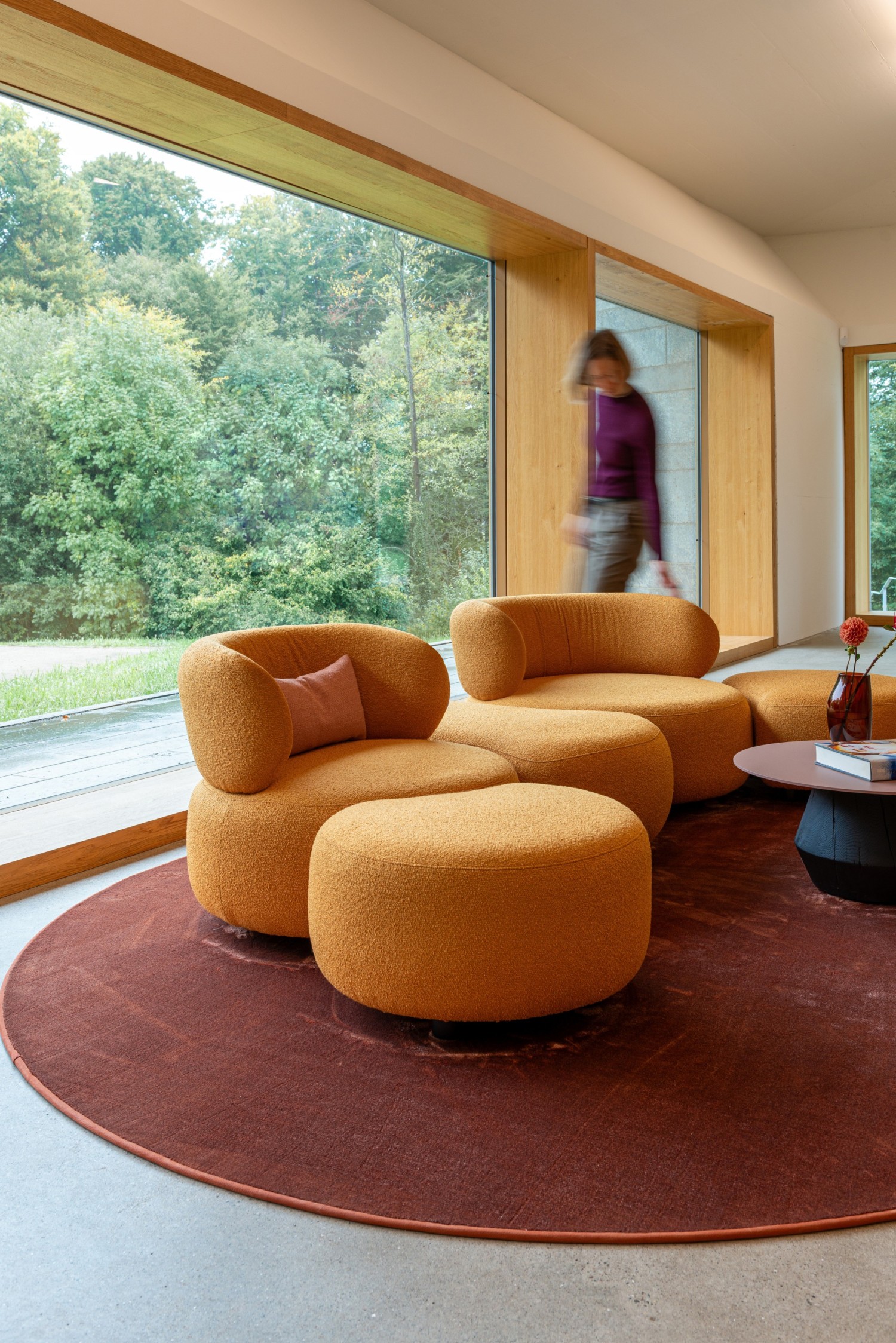 Gelbe YES LOUNGE Sofasessel KFF-Ivy Beistelltisch ASCO